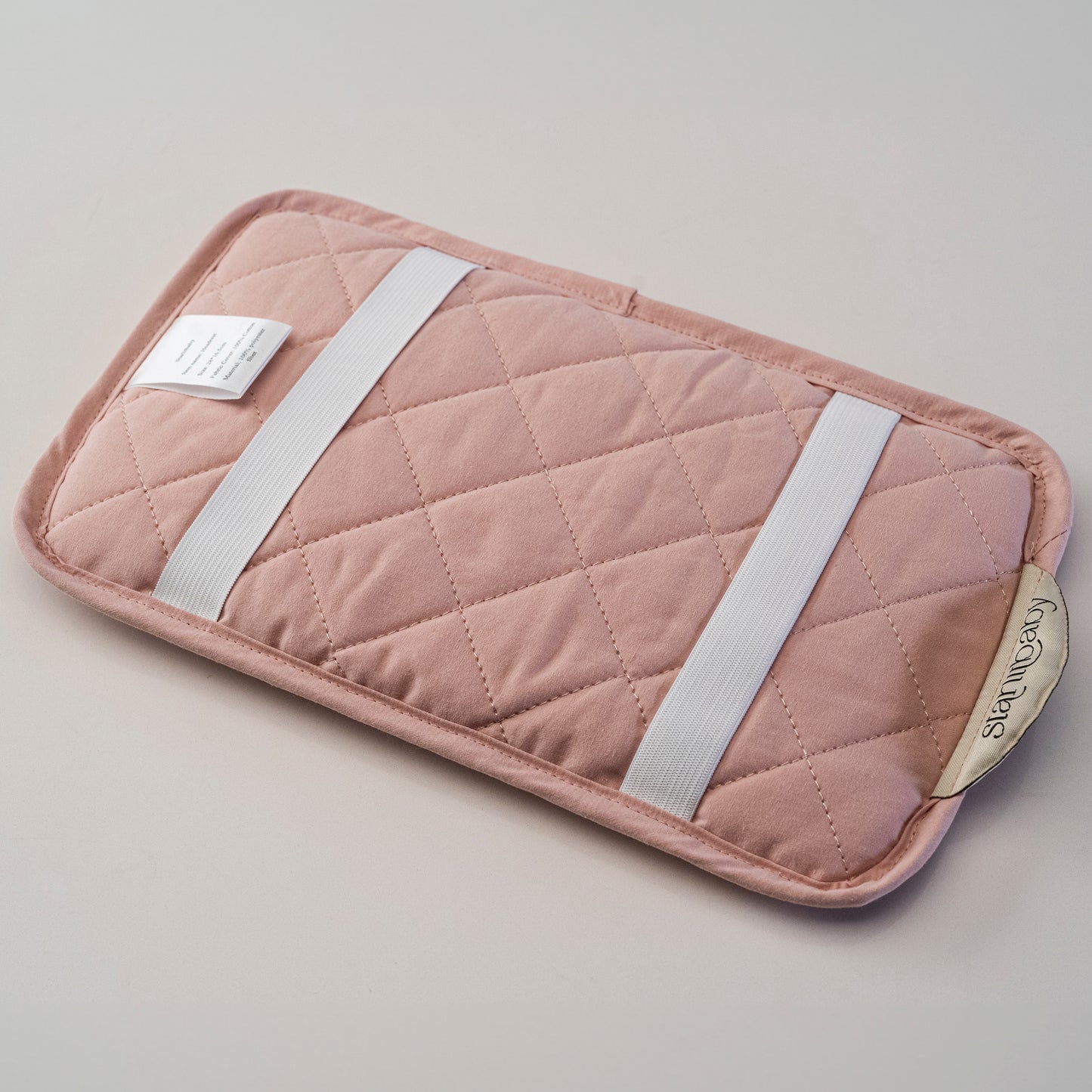 COJÍN HEADREST rosa romántico Cojín de lactancia . Elásticos de sujeción al brazo de la mamá