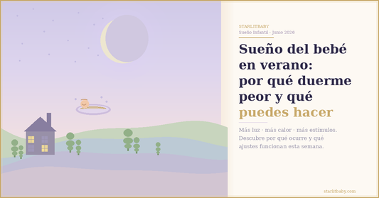 Sueño del bebé en verano: por qué duerme peor y qué puedes hacer