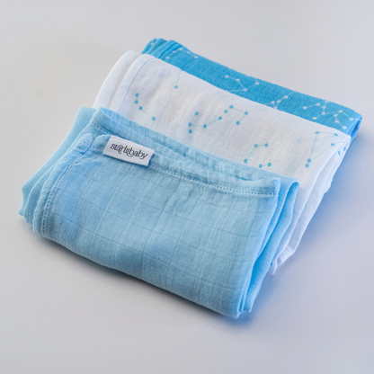 MUSELINAS ORGÁNICAS DE BAMBÚ 🌱Máxima suavidad para tu bebé. 3 unidades