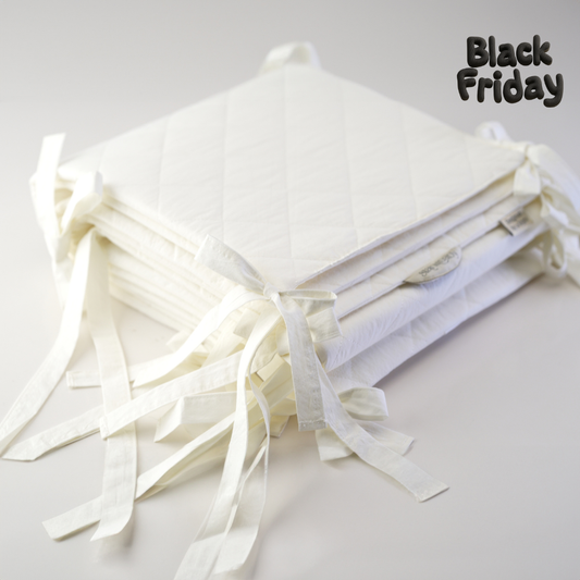 PROTECTOR DE CUNA ♡ Diseño elegante de 4 piezas