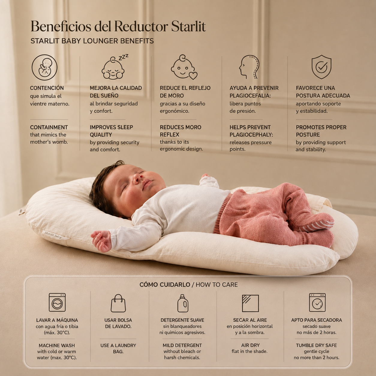 STARLIT®️ REDUCER - Simulates the maternal womb 🫶🏻 Helps reduce startle reflexes and awakenings