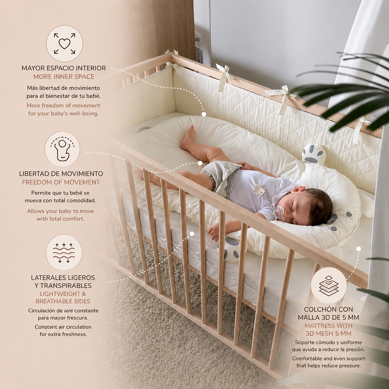 NINHO PIKABÜ™ 🧸 ideal para bebés a partir dos 4 meses - ideal para berço