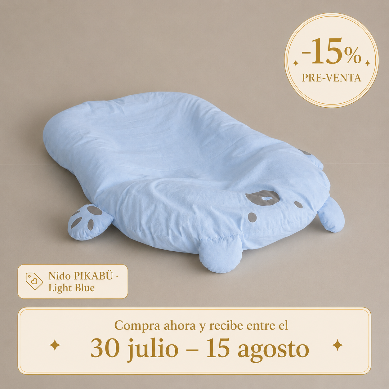 NIDO PIKABÜ™ 🧸 idéal pour les bébés à partir de 4 mois - idéal pour le berceau