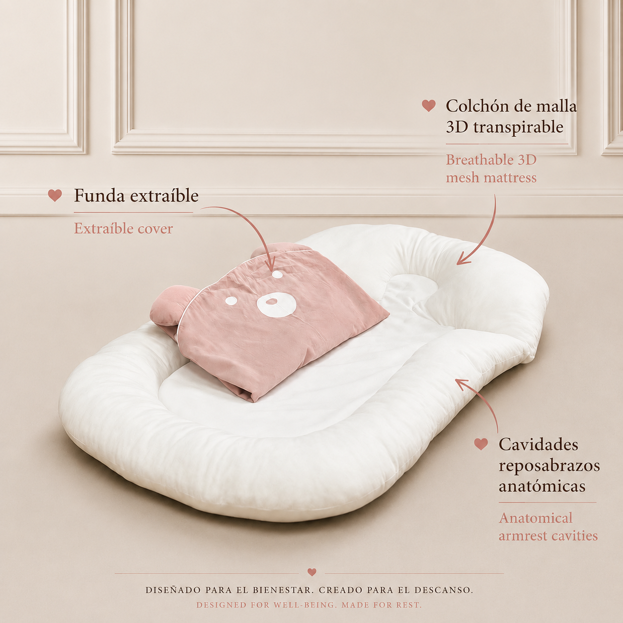 NINHO PIKABÜ™ 🧸 ideal para bebés a partir dos 4 meses - ideal para berço