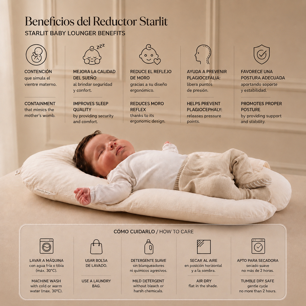 STARLIT®️ REDUCER - Simulates the maternal womb 🫶🏻 Helps reduce startle reflexes and awakenings